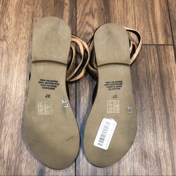 New Free People Black Havana Gladiator Sandals - Picture 6 of 8